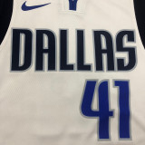 Men's Dirk Nowitzki White Swingman Player Jersey - Association Edition