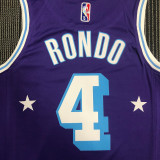 Men's Rajon Rondo Purple Team Jersey - 75th Anniversary City Edition