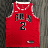 Lonzo Ball Men's Red Swingman Team Jersey - Icon Edition