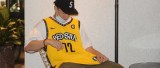 Men's Kyrie Irving Yellow Swingman Player Jersey - Spread Love