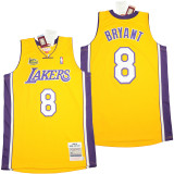 Kobe Bryant #8 Gold Retro Classics 1999-00 Authentic Jersey