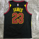 LeBron James Men's Black Swingman Team Jersey - Statement Edition