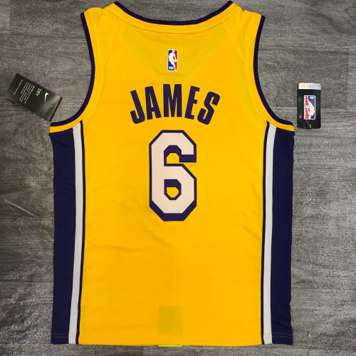 Men's LeBron James 2020-21 Yellow Player Jersey - Retro Classical Edition