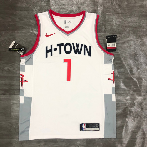 Men's John Wall White 2019-20 Finished Swingman Player Jersey - City Edition