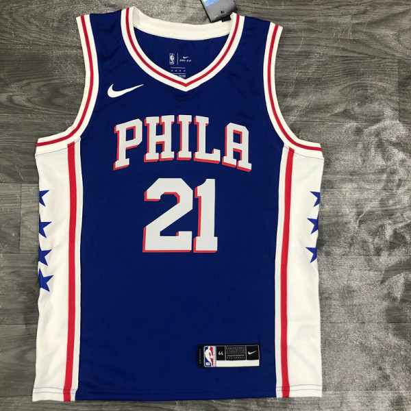 Men's Joel Embiid Royal 2020-21 Swingman Player Jersey - Icon Edition