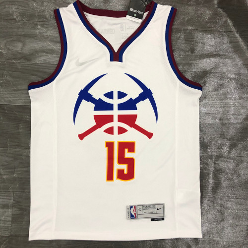 Men's Nikola Jokic White 2020-21 Swingman Player Jersey – Earned Edition