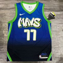Men's Luka Doncic 2019-20 Blue Finished Player Jersey - City Edition