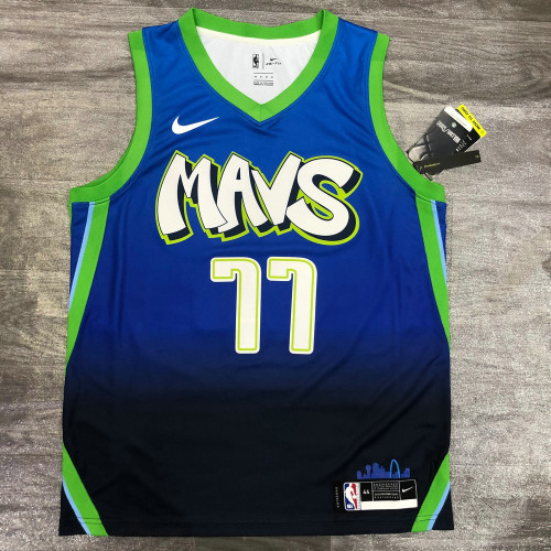 Men's Luka Doncic 2019-20 Blue Finished Player Jersey - City Edition