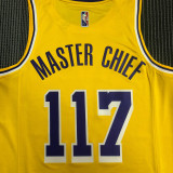 Men's Yellow Xbox Master Chief 117 Jersey - 75th Anniversary Edition