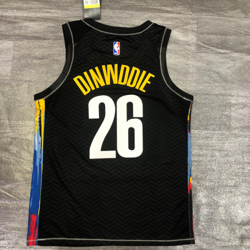 Men's Spencer Dinwiddie 2020-21 Black Swingman Player Jersey – City Edition