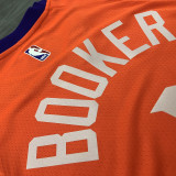 Men's Devin Booker Orange Finished Swingman Player Jersey - Statement Edition
