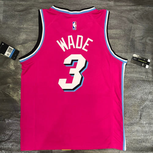 Dwyane Wade Men's Pink Player Jersey - Retro Classic Edition