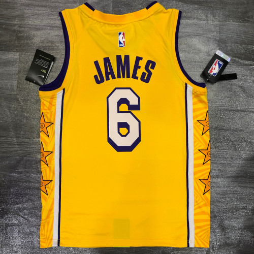 Men's LeBron James 2020-21 Yellow Player Jersey - City Edition