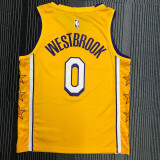 Russell Westbrook Men's Yellow Swingman Team Jersey - City Edition