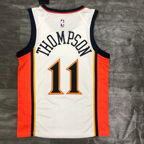 Men's Klay Thompson White Swingman Throwback Jersey - Retro Classics Edition