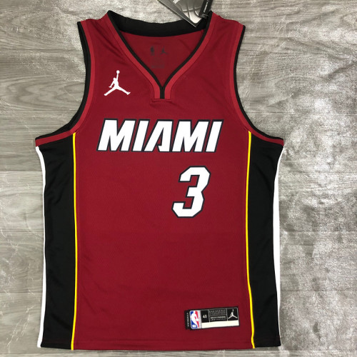 Men's Dwyane Wade Red 2020-21 Swingman Player Jersey - Statement Edition