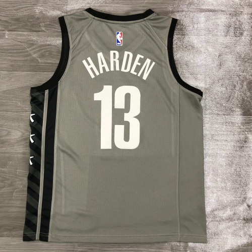 Men's James Harden Gray 2020-21 Player Jersey - Statement Edition