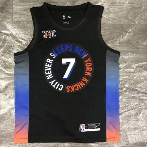 Carmelo Anthony Men's Black Swingman Team Jersey - City Edition
