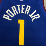 Michael Porter Jr Men's Blue Player Jersey- City Edition