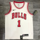 Derrick Rose Men's White Player Jersey - Classic Edition