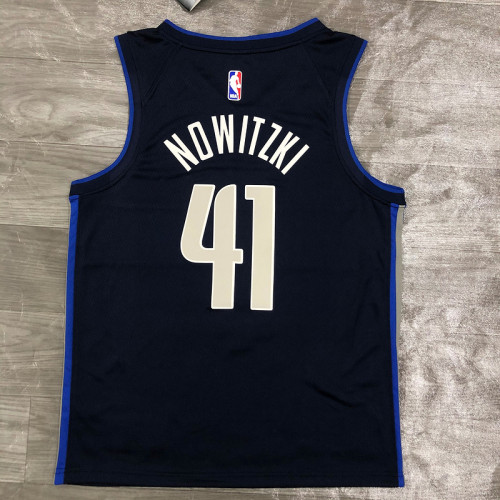 Men's Dirk Nowitzki Navy Swingman Player Jersey - Statement Edition