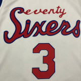 Men's Allen Iverson White Finished Swingman Player Jersey - Retro Classics Edition