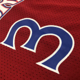 Allen Iverson Men's Red Player Jersey - Throwback Edition