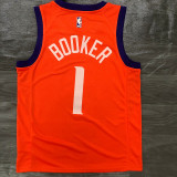 Men's Devin Booker Orange Finished Swingman Player Jersey - Statement Edition