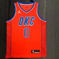 Russell Westbrook Men's Orange Swingman Team Jersey - Statement Edition