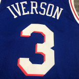 Men's Allen Iverson Royal 2020-21 Swingman Player Jersey - Icon Edition