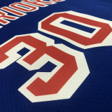 Men's Stephen Curry Blue Team Jersey - 75th Anniversary Classics Edition
