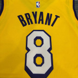 Kobe Bryant 8 Yellow City Edition Men's Player Jersey