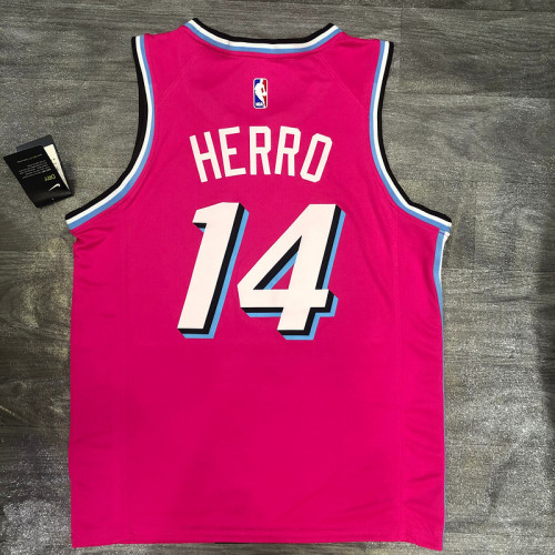 Tyler Herro Men's Pink Player Jersey - Retro Classic Edition