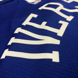 Men's Allen Iverson Royal 2020-21 Swingman Player Jersey - Icon Edition