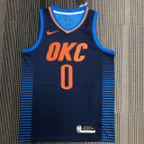 Russell Westbrook Men's Navy Swingman Team Jersey - Statement Edition