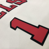 Derrick Rose Men's White Player Jersey - Classic Edition