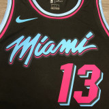 Men's Bam Adebayo 2020-21 Black Swingman Player Jersey – City Edition