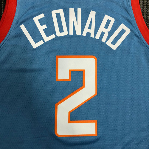 Kawhi Leonard Men's Blue Swingman Team Jersey  - City Edition