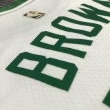 Jaylen Brown Men's White 2021-22 75th Anniversary Jersey - Classic Edition