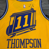 Klay Thompson Men's Yellow Player Jersey - The City Classic Edition