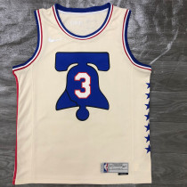 Men's Allen Iverson Cream 2020-21 Swingman Player Jersey – Earned Edition