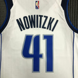 Men's Dirk Nowitzki White Team Jersey - 75th Anniversary Edition