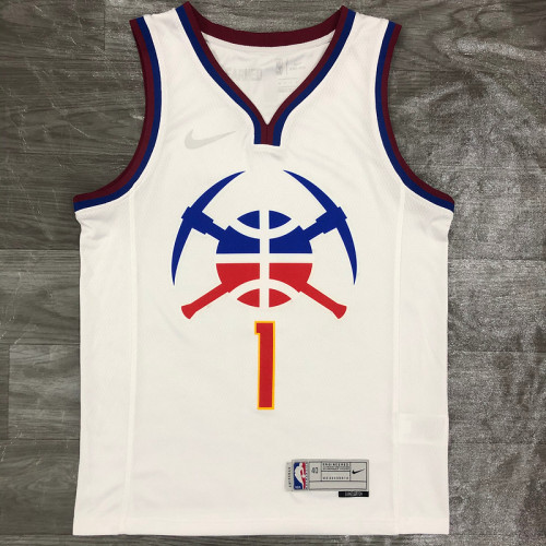 Men's Michael Porter Jr. White 2020-21 Swingman Player Jersey – Earned Edition