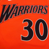 Men's Stephen Curry Orange Player Jersey - Retro Classical Edition