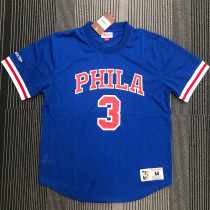 Allen Iverson Men's Blue Player Jersey - Throwback Edition