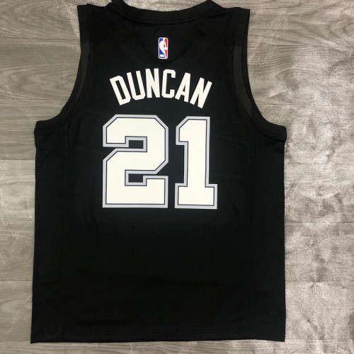 Men's Tim Duncan 2020 Black Swingman Player Jersey – City Edition