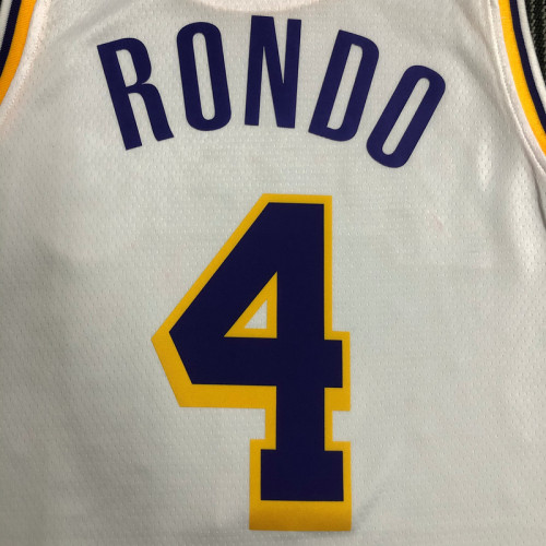 Men's Rajon Rondo White Team Jersey - 75th Anniversary Edition
