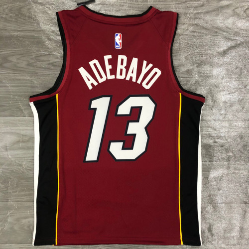 Men's Bam Adebayo Red 2020-21 Swingman Player Jersey - Statement Edition