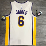 Men's LeBron James 2020-21 White Player Jersey - Retro Classical Edition