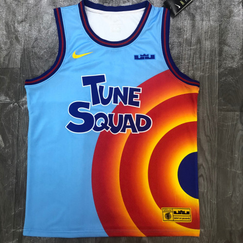 Men's LeBron James Blue Swingman Player Jersey - Movie Edition